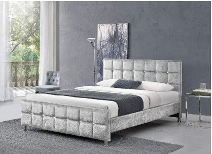 Size Bed Frame With水晶ボタン ヨーロッパ式王の頭板色