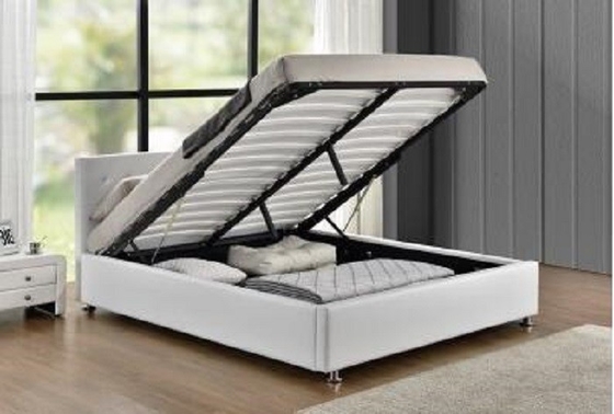 証明されるSize White Color Fabric王のガス上昇の貯蔵のベッドEN1725のセリウム