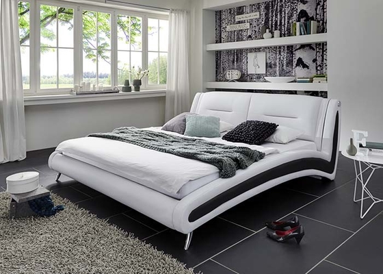 Ottomanの贅沢な古典の王族は王の家具を曲げたSize Bed Set Bedroomの
