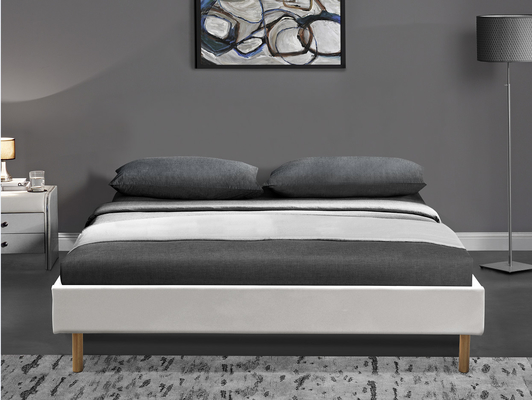 現代的な王のUpholsteredプラットフォーム ベッド王Assemble PUの革140x190Cm