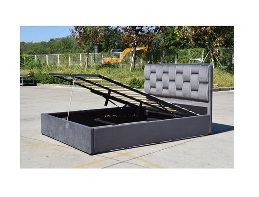 ガス上昇が付いている生地の双生児のサイズのリネン装飾されたBedframe